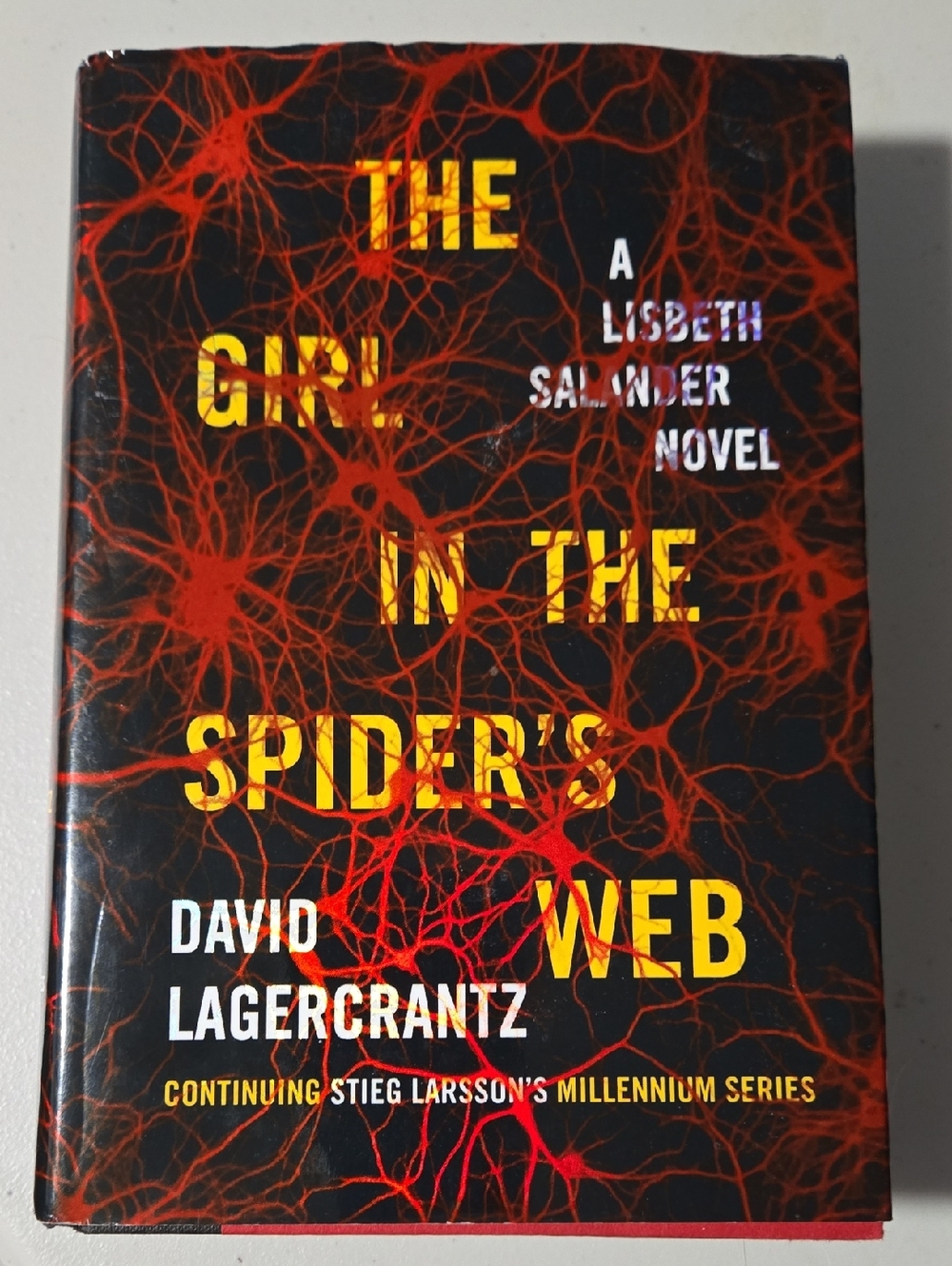 David Lagercrantz The Girl in the Spider's Web - Black & Red Hardcover